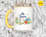 Personalized Teacher Mug, Custom Teacher Name Coffee Mug, Teacher Appreciation Gift, Classroom Teacher Gift, End of Year Present