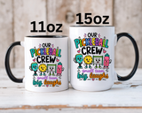 Funny Pickleball Team Mug, Our Pickleball Crew Coffee Mug, Pickleball Player Gift, Cute Sports Mug for Teammates and Friends