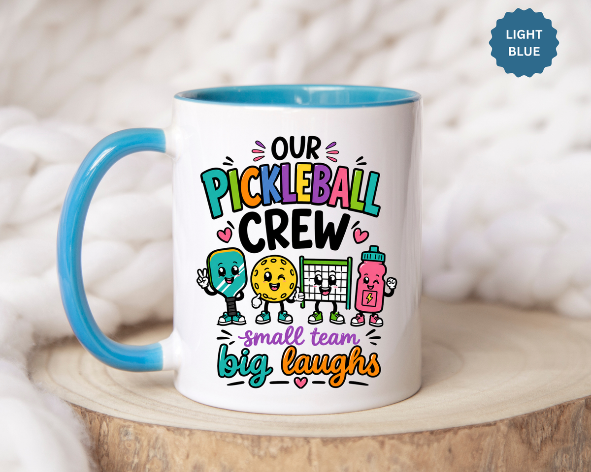 Funny Pickleball Team Mug, Our Pickleball Crew Coffee Mug, Pickleball Player Gift, Cute Sports Mug for Teammates and Friends