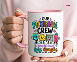Funny Pickleball Team Mug, Our Pickleball Crew Coffee Mug, Pickleball Player Gift, Cute Sports Mug for Teammates and Friends