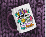 Funny Pickleball Team Mug, Our Pickleball Crew Coffee Mug, Pickleball Player Gift, Cute Sports Mug for Teammates and Friends