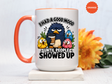 Funny Introvert Bird Coffee Mug, Grumpy Bird Coffee Mug, I Had a Good Mood Until People Showed Up Mug, Coworker Gift, Office Humor Mug