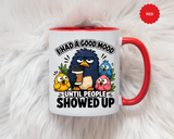 Funny Introvert Bird Coffee Mug, Grumpy Bird Coffee Mug, I Had a Good Mood Until People Showed Up Mug, Coworker Gift, Office Humor Mug