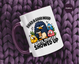 Funny Introvert Bird Coffee Mug, Grumpy Bird Coffee Mug, I Had a Good Mood Until People Showed Up Mug, Coworker Gift, Office Humor Mug