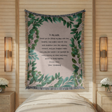 Personalized Wife Letter Woven Blanket, Custom Love Message Throw Blanket, Comfort Color Anniversary Gift for Wife