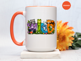 Wild Animal Mug, Colorful Nature Coffee Cup, Cute Wildlife Lover Gift for Kids, Zoo Teacher Classroom Drinkware, Birthday Present for Kids