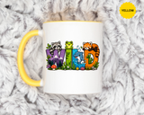 Wild Animal Mug, Colorful Nature Coffee Cup, Cute Wildlife Lover Gift for Kids, Zoo Teacher Classroom Drinkware, Birthday Present for Kids