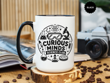 Science Club Mug, Curious Minds Coffee Cup, STEM Teacher Appreciation Gift, Chemistry Student Present, Classroom Science Lab Drinkware