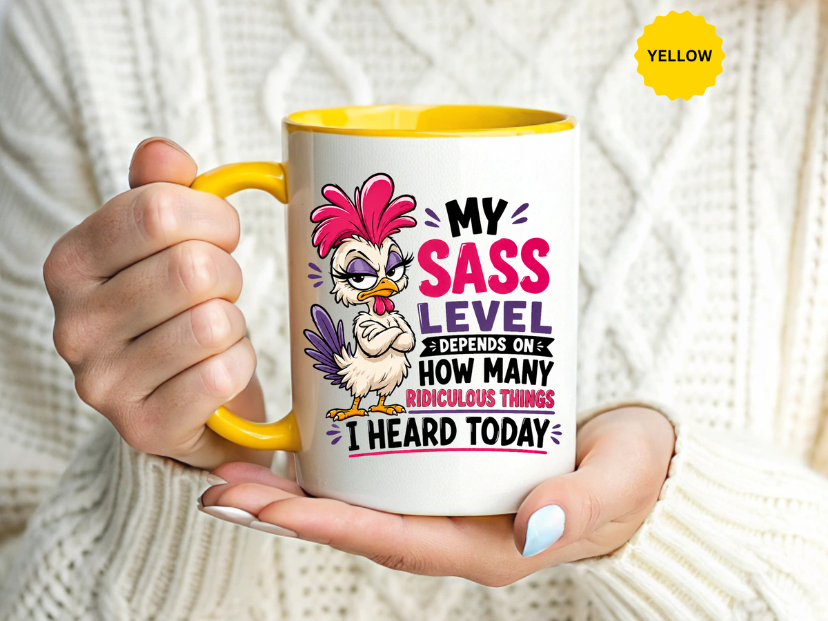 Funny Sass Mug, Sarcastic Chicken Coffee Cup, Ridiculous Things Quote Gift for Coworker, Best Friend Birthday Gift, Sassy Office Humor