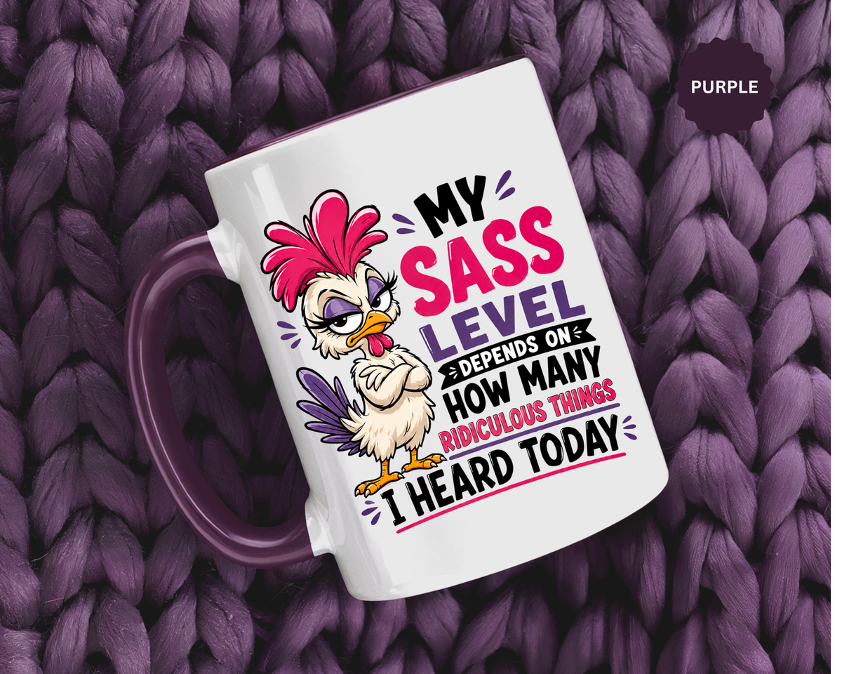 Funny Sass Mug, Sarcastic Chicken Coffee Cup, Ridiculous Things Quote Gift for Coworker, Best Friend Birthday Gift, Sassy Office Humor