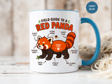 Red Panda Mug, Funny Field Guide Coffee Cup, Cute Wildlife Gift for Red Panda Lover, Zookeeper Present, Animal Birthday Gift for Kids