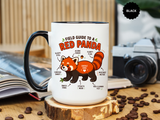Red Panda Mug, Funny Field Guide Coffee Cup, Cute Wildlife Gift for Red Panda Lover, Zookeeper Present, Animal Birthday Gift for Kids