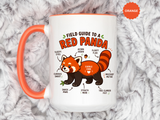 Red Panda Mug, Funny Field Guide Coffee Cup, Cute Wildlife Gift for Red Panda Lover, Zookeeper Present, Animal Birthday Gift for Kids