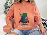 Academically Unstoppable Frog Sweatshirt, Funny Teacher Shirt, Book Lover Gift for Educator, Back to School Outfit, Classroom Crewneck