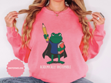Academically Unstoppable Frog Sweatshirt, Funny Teacher Shirt, Book Lover Gift for Educator, Back to School Outfit, Classroom Crewneck