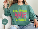 One Spooky Teacher Sweatshirt, Trick or Teach Halloween Crewneck, Cute Educator Gift, Spooky Classroom Shirt, Cute Fall School Outfit