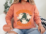 Purranormal Cativity Sweatshirt, Funny Halloween Cat Crewneck, Ghost Kitty Shirt for Cat Lover, Spooky Season Gift, Cute Fall Outfit
