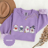 Bookish Ghost Sweatshirt, Cute Halloween Reading Crewneck, Spooky Book Lover Gift for Teacher, Librarian Fall Outfit, Cozy Reader Shirt