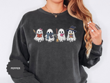 Bookish Ghost Sweatshirt, Cute Halloween Reading Crewneck, Spooky Book Lover Gift for Teacher, Librarian Fall Outfit, Cozy Reader Shirt