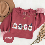 Bookish Ghost Sweatshirt, Cute Halloween Reading Crewneck, Spooky Book Lover Gift for Teacher, Librarian Fall Outfit, Cozy Reader Shirt