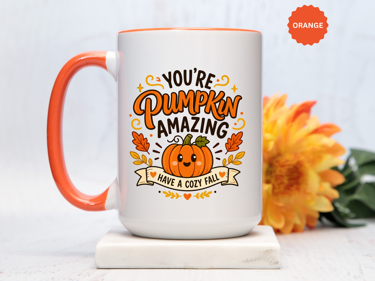 Youre Pumpkin Amazing Mug, Cute Fall Appreciation Coffee Cup, Cozy Autumn Gift for Friend, Teacher, Coworker or Pumpkin Lover