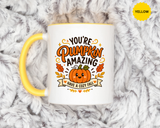 Youre Pumpkin Amazing Mug, Cute Fall Appreciation Coffee Cup, Cozy Autumn Gift for Friend, Teacher, Coworker or Pumpkin Lover