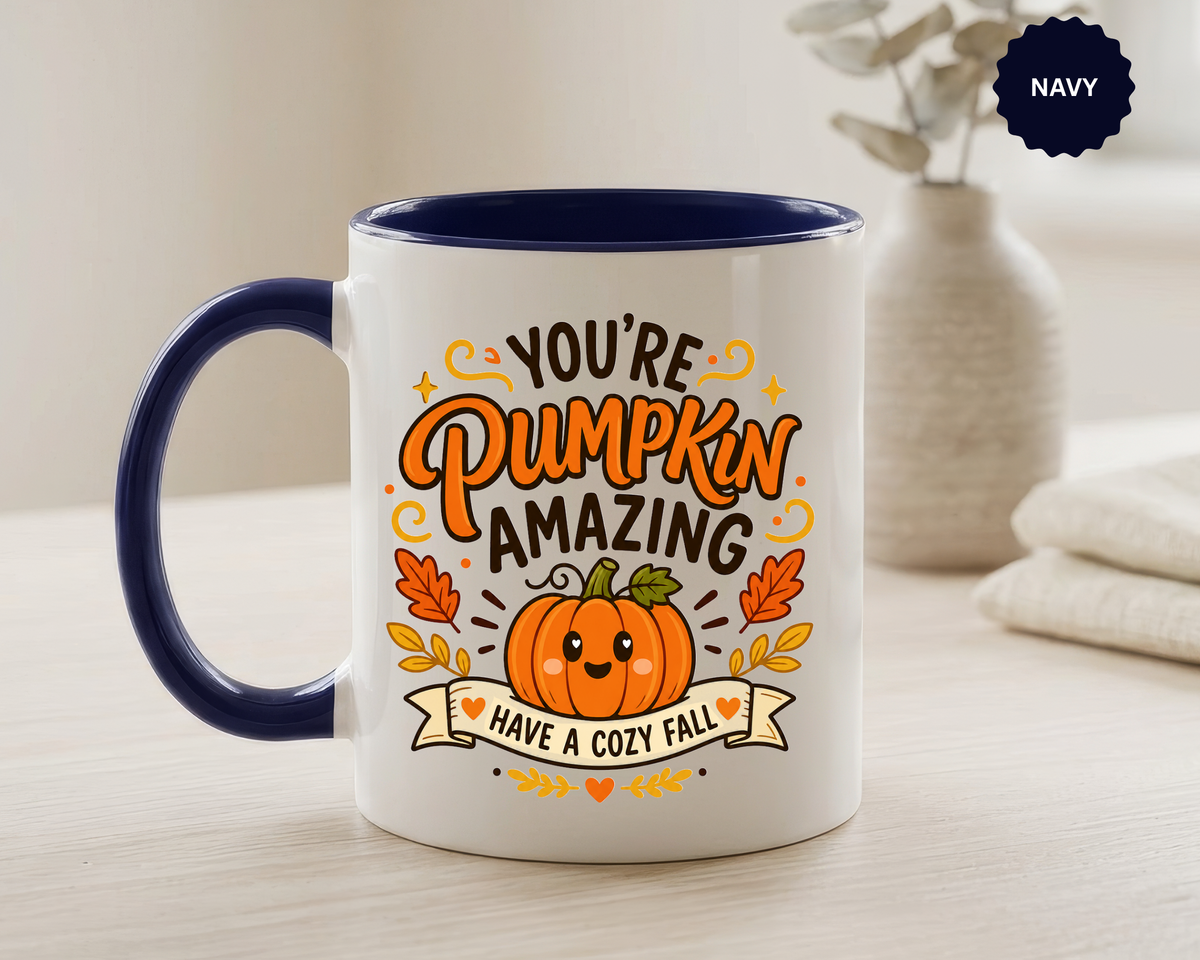 Youre Pumpkin Amazing Mug, Cute Fall Appreciation Coffee Cup, Cozy Autumn Gift for Friend, Teacher, Coworker or Pumpkin Lover
