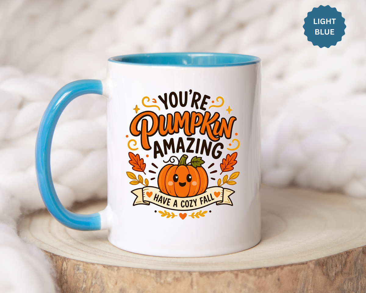 Youre Pumpkin Amazing Mug, Cute Fall Appreciation Coffee Cup, Cozy Autumn Gift for Friend, Teacher, Coworker or Pumpkin Lover