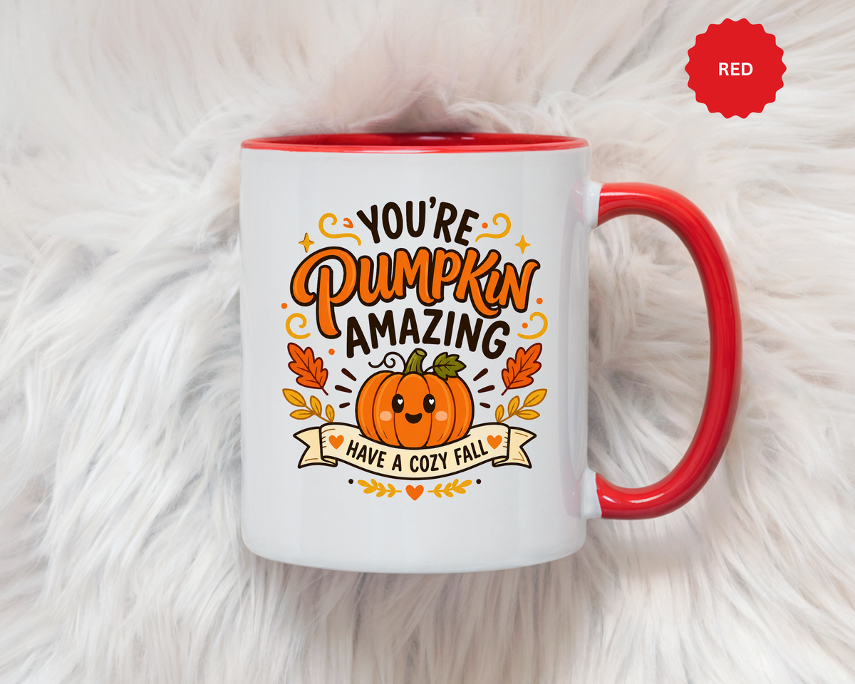 Youre Pumpkin Amazing Mug, Cute Fall Appreciation Coffee Cup, Cozy Autumn Gift for Friend, Teacher, Coworker or Pumpkin Lover