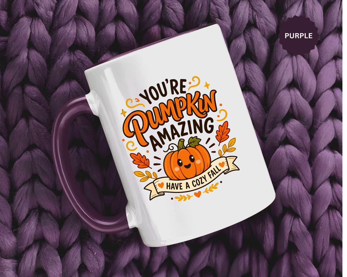Youre Pumpkin Amazing Mug, Cute Fall Appreciation Coffee Cup, Cozy Autumn Gift for Friend, Teacher, Coworker or Pumpkin Lover