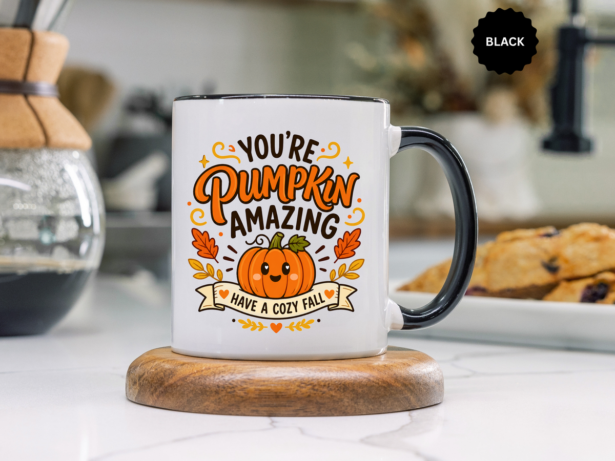 Youre Pumpkin Amazing Mug, Cute Fall Appreciation Coffee Cup, Cozy Autumn Gift for Friend, Teacher, Coworker or Pumpkin Lover