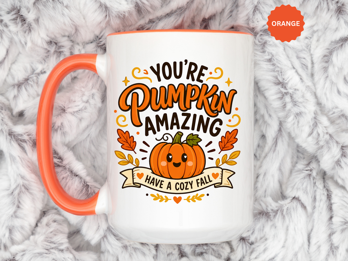 Youre Pumpkin Amazing Mug, Cute Fall Appreciation Coffee Cup, Cozy Autumn Gift for Friend, Teacher, Coworker or Pumpkin Lover