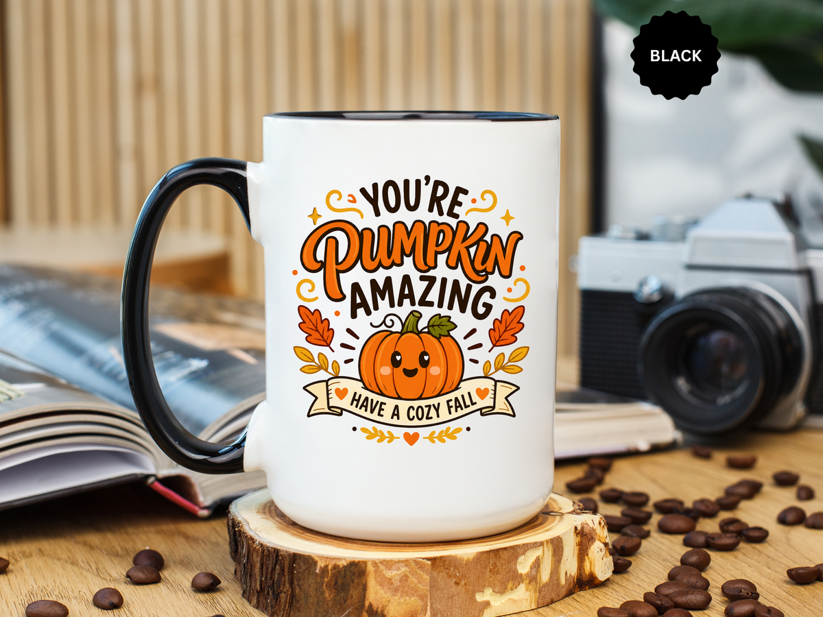Youre Pumpkin Amazing Mug, Cute Fall Appreciation Coffee Cup, Cozy Autumn Gift for Friend, Teacher, Coworker or Pumpkin Lover