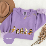 Woodland Animal Adventure Sweatshirt, Cute Forest Friends Crewneck, Deer Hedgehog Owl Bunny Fox Gift, Cozy Nature Lover Pullover Top