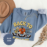 Back to School Sweatshirt, Retro Apple Pencil and Book Pullover, Teacher Crewneck, First Day Classroom Outfit, Educator Gift, School Staff