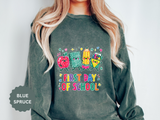 First Day of School Sweatshirt, Colorful School Supplies Pullover, Cute Teacher Outfit, Student Back to Class Gift, Classroom Crewneck