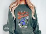 Back to School Earth Sweatshirt, Retro Globe Graphic Pullover, Teacher First Day Outfit, Student Gift, Classroom Crewneck, Educator Gift