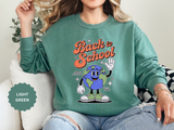 Back to School Earth Sweatshirt, Retro Globe Graphic Pullover, Teacher First Day Outfit, Student Gift, Classroom Crewneck, Educator Gift