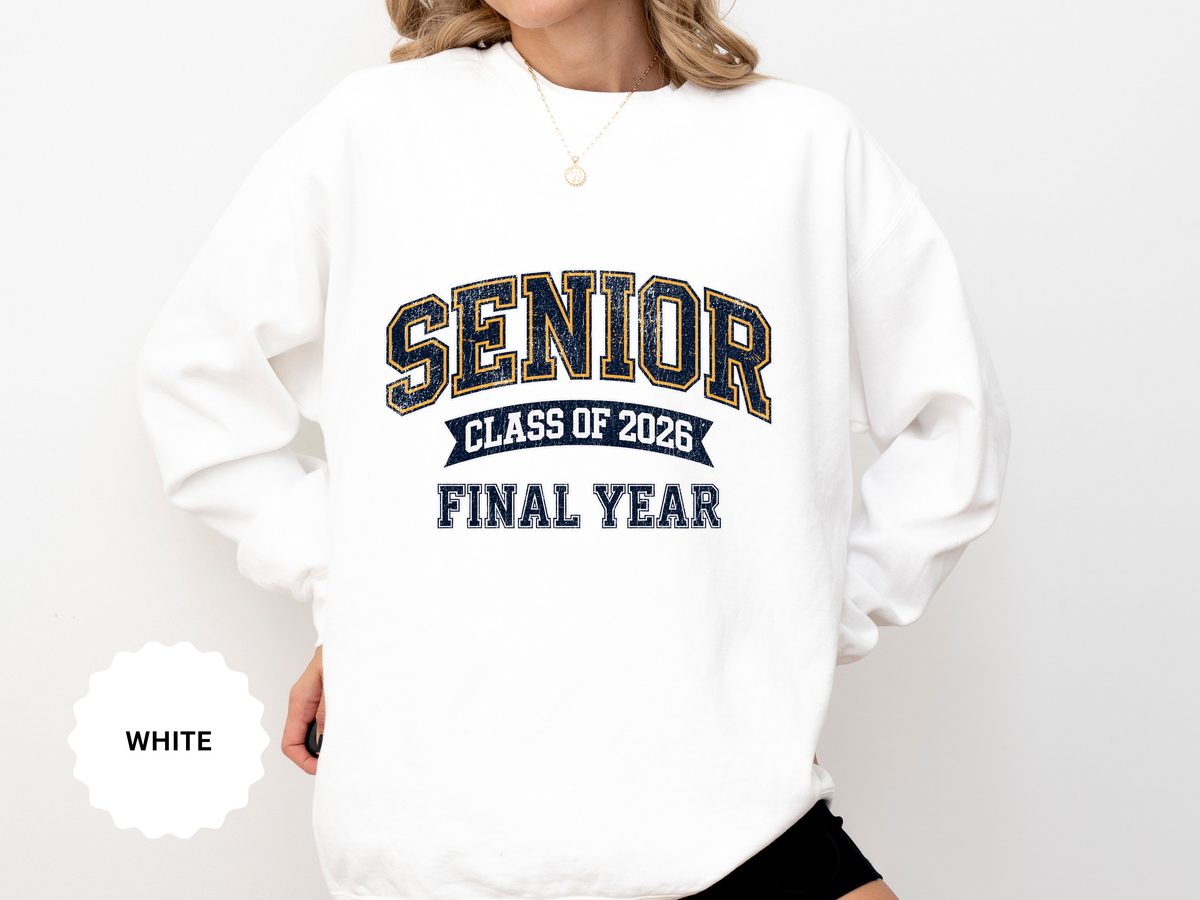 Senior Class of 2026 Sweatshirt, Final Year Graduation Crewneck, High School Senior Gift, College Student Grad Pullover, Class Outfit