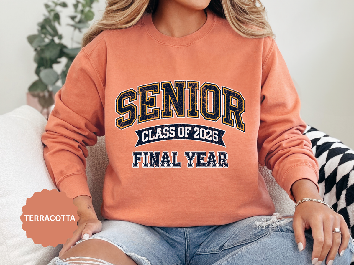 Senior Class of 2026 Sweatshirt, Final Year Graduation Crewneck, High School Senior Gift, College Student Grad Pullover, Class Outfit