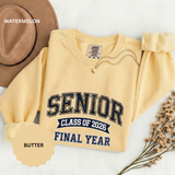 Senior Class of 2026 Sweatshirt, Final Year Graduation Crewneck, High School Senior Gift, College Student Grad Pullover, Class Outfit