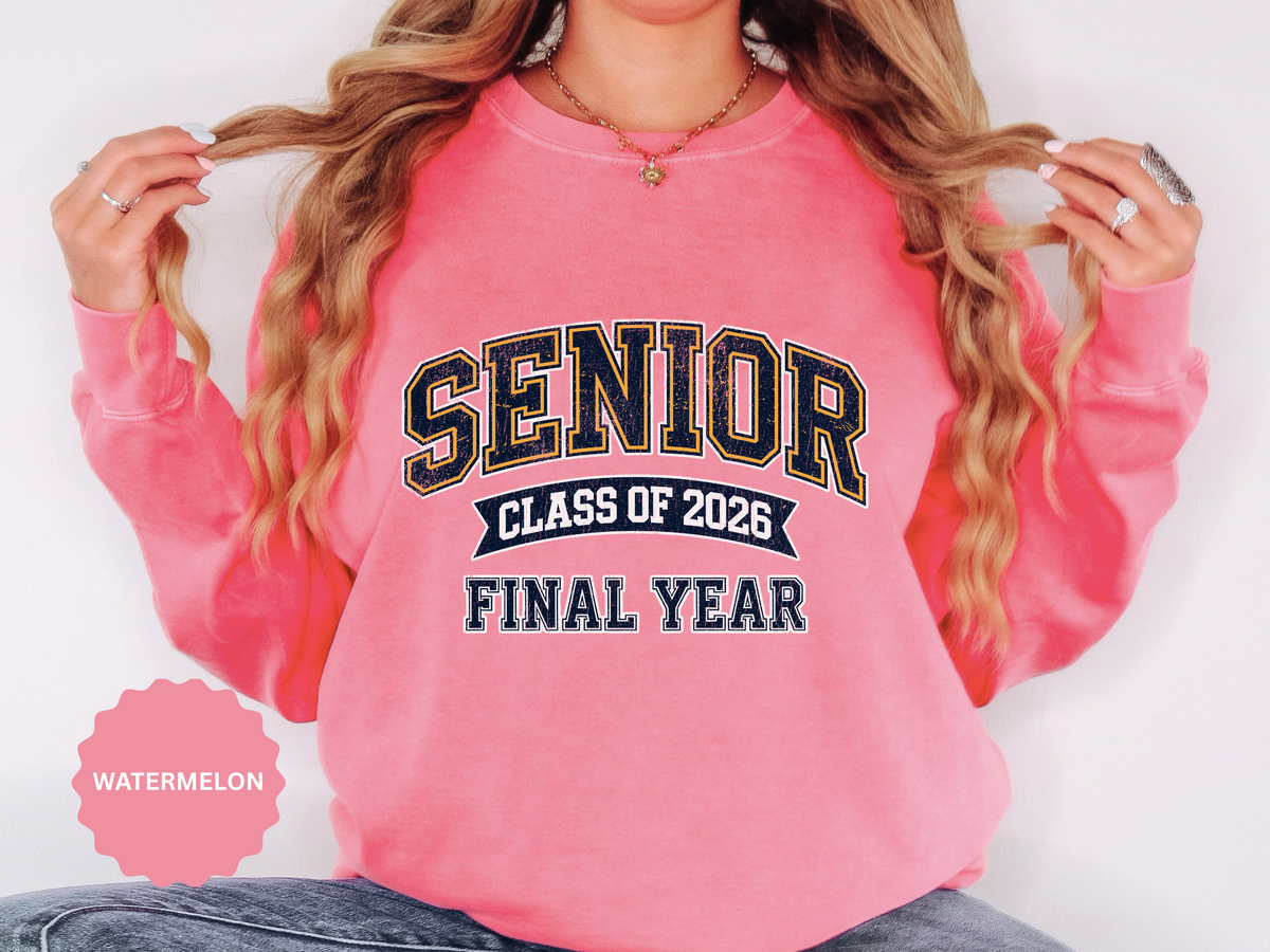 Senior Class of 2026 Sweatshirt, Final Year Graduation Crewneck, High School Senior Gift, College Student Grad Pullover, Class Outfit