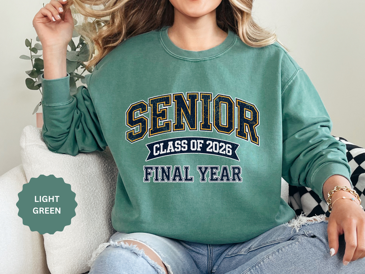 Senior Class of 2026 Sweatshirt, Final Year Graduation Crewneck, High School Senior Gift, College Student Grad Pullover, Class Outfit