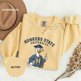 Honkers State University Sweatshirt, Funny Goose Graduate Crewneck, Major in Mischief College Student Gift, Graduation Campus Pullover