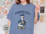 Honkers State University T-Shirt, Funny Goose Graduate Graphic Tee, Major in Mischief College Student Gift, Graduation Campus Shirt
