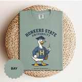 Honkers State University T-Shirt, Funny Goose Graduate Graphic Tee, Major in Mischief College Student Gift, Graduation Campus Shirt