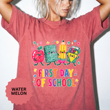 First Day of School T-Shirt, Colorful School Supplies Graphic Tee, Cute Teacher Outfit, Student Back to Class Gift, Classroom Shirt