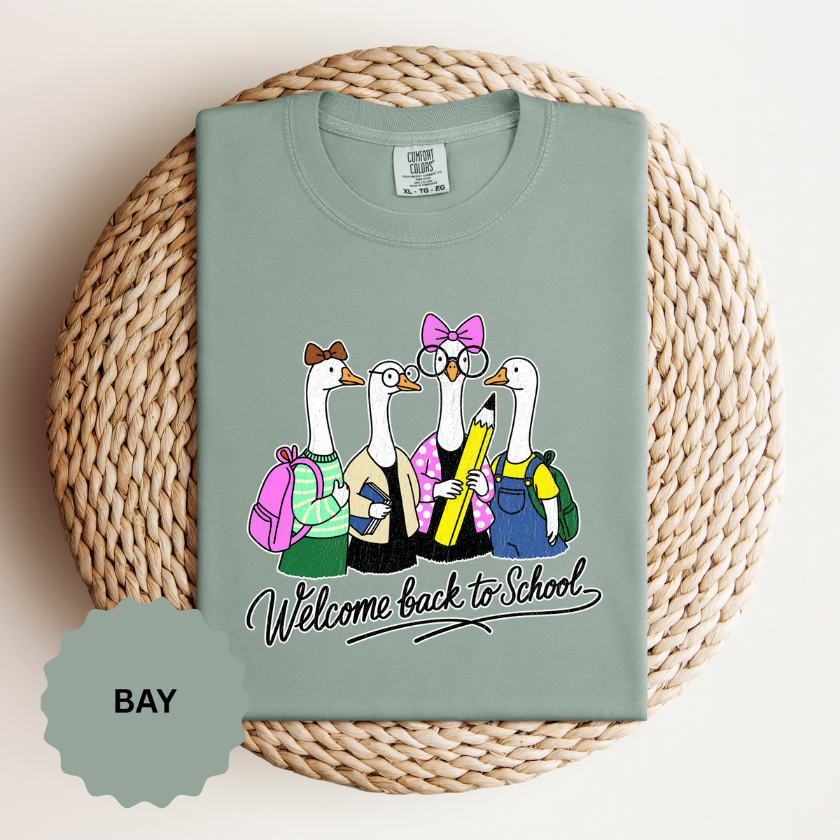 Welcome Back to School Goose T-Shirt, Funny Teacher Graphic Tee, Cute Student Shirt, First Day Classroom Outfit, Educator Gift Idea