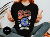 Back to School Earth T-Shirt, Retro Globe Graphic Tee, Teacher First Day Outfit, Student Gift, Classroom Shirt, Geography Educator Gift