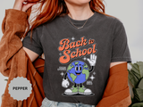 Back to School Earth T-Shirt, Retro Globe Graphic Tee, Teacher First Day Outfit, Student Gift, Classroom Shirt, Geography Educator Gift